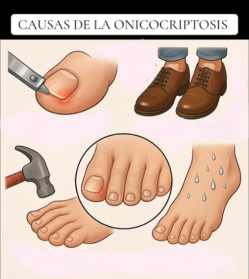 Causas de onicocriptosis