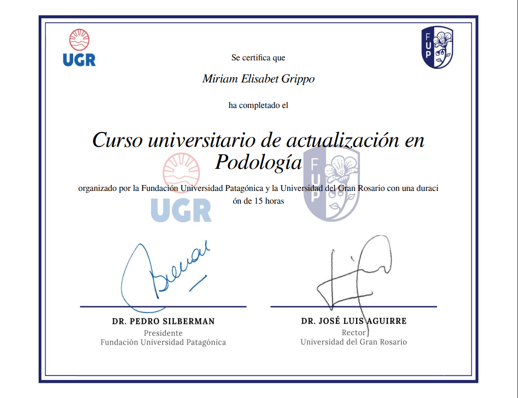 Curso Universitario de Actualización en Podología